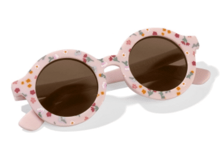 Little Dutch - Kinderzonnebril Rond Little Pink Flowers