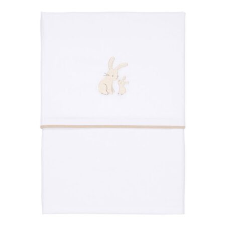 Little Dutch - Ledikantlaken Baby Bunny geborduurd