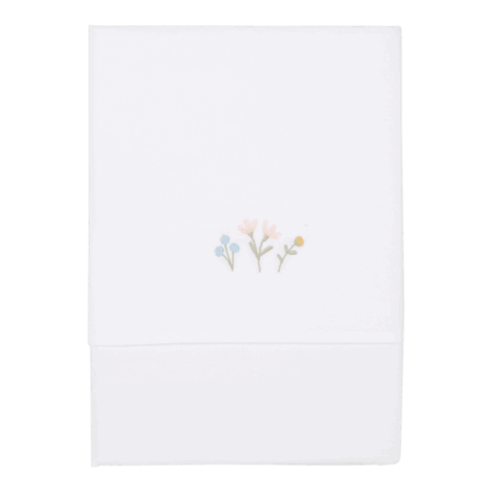 Little Dutch - Ledikantlaken Flowers & Butterflies geborduurd