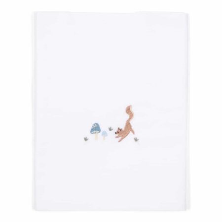 Little Dutch - Ledikantlaken geborduurd Paddenstoelen