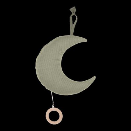 Little Dutch - Maan muziekdoosje Pure Olive