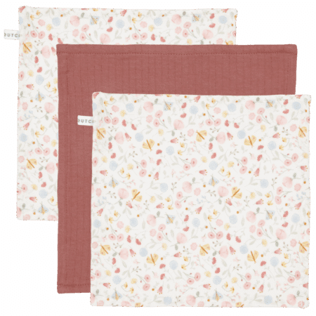 Little Dutch - Monddoekjes Pure Pink Blush / Flowers & Butterflies