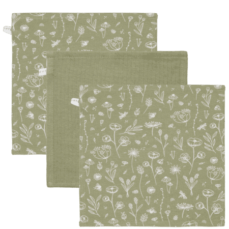 Little Dutch - Monddoekjes Wild Flowers Olive Pure Olive