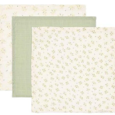 Little Dutch - Monddoekjes set hydrofiel Blueberry Leaves & Sage