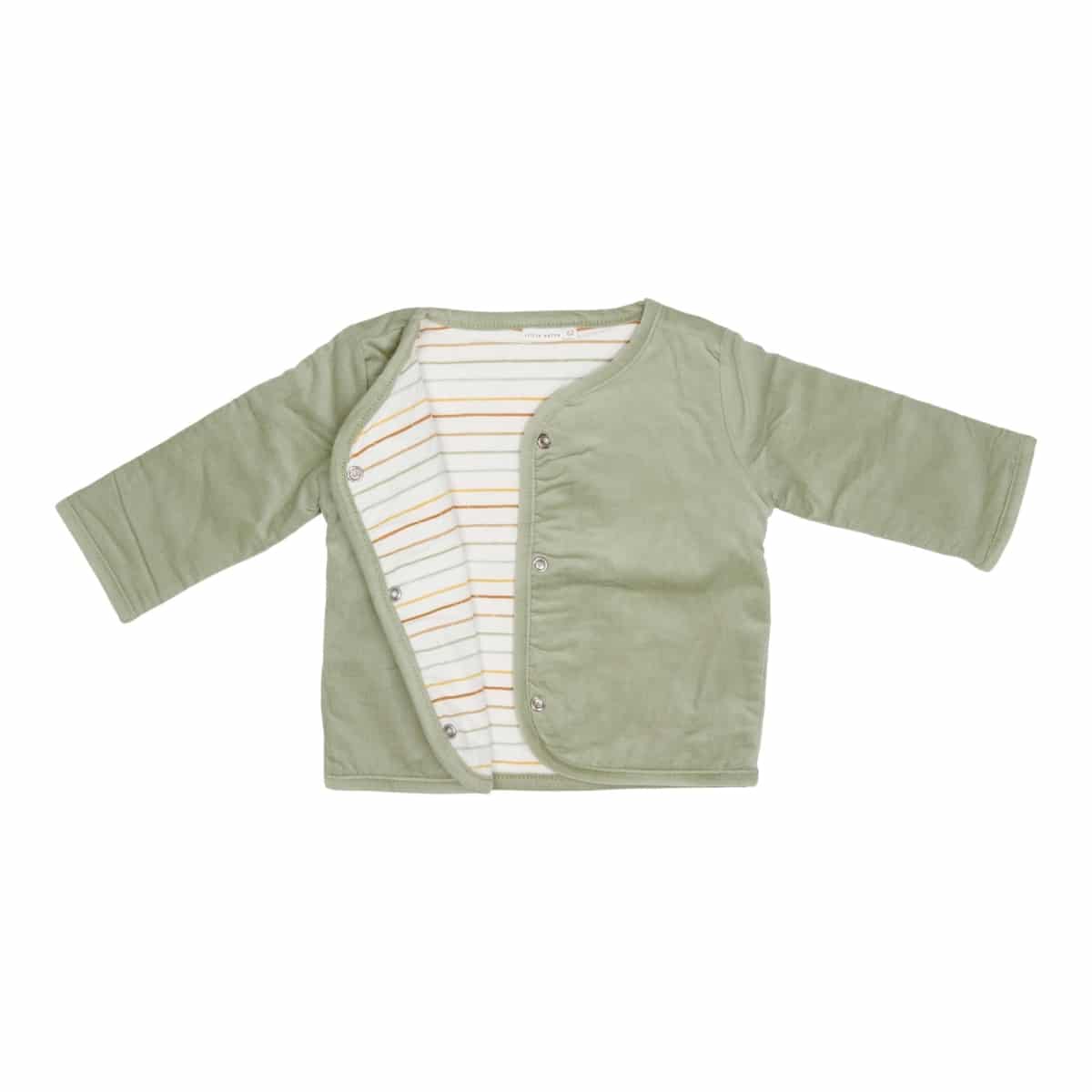 Little Dutch - Reversible babyjasje Vintage Sunny Stripes/Green