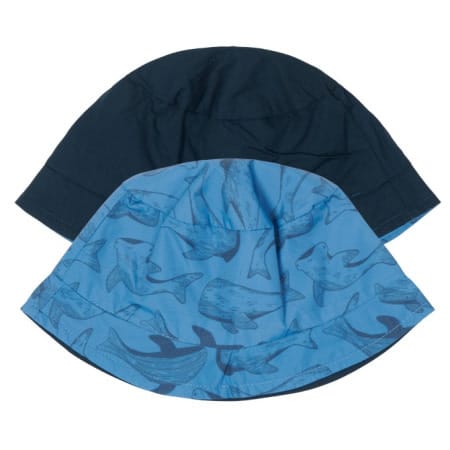 Little Dutch - Reversible zonnehoedje Sea Life / Blue