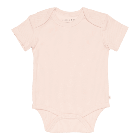 Little Dutch - Romper korte mouw Rib Pink