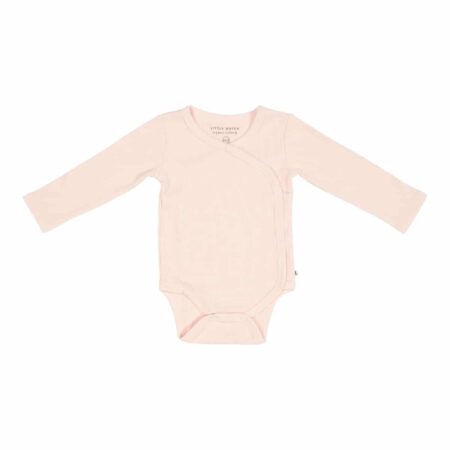 Little Dutch - Romper overslag lange mouw Rib Pink