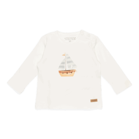 Little Dutch - Shirt lange mouw Sailboat White