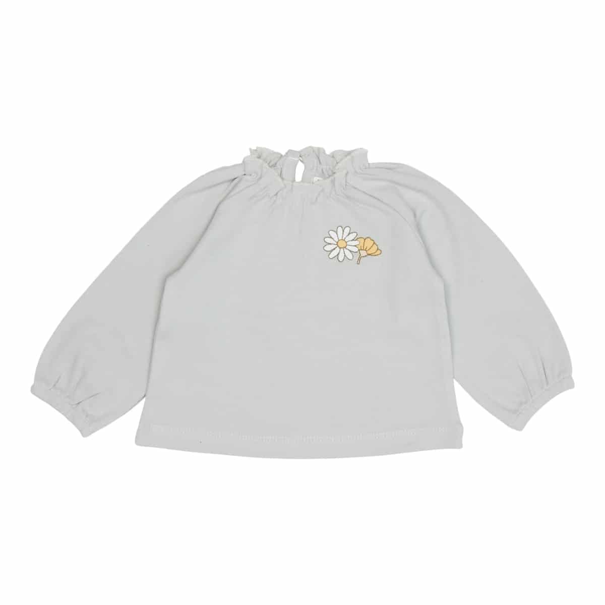 Little Dutch - Shirt lange mouw met borduursel Green