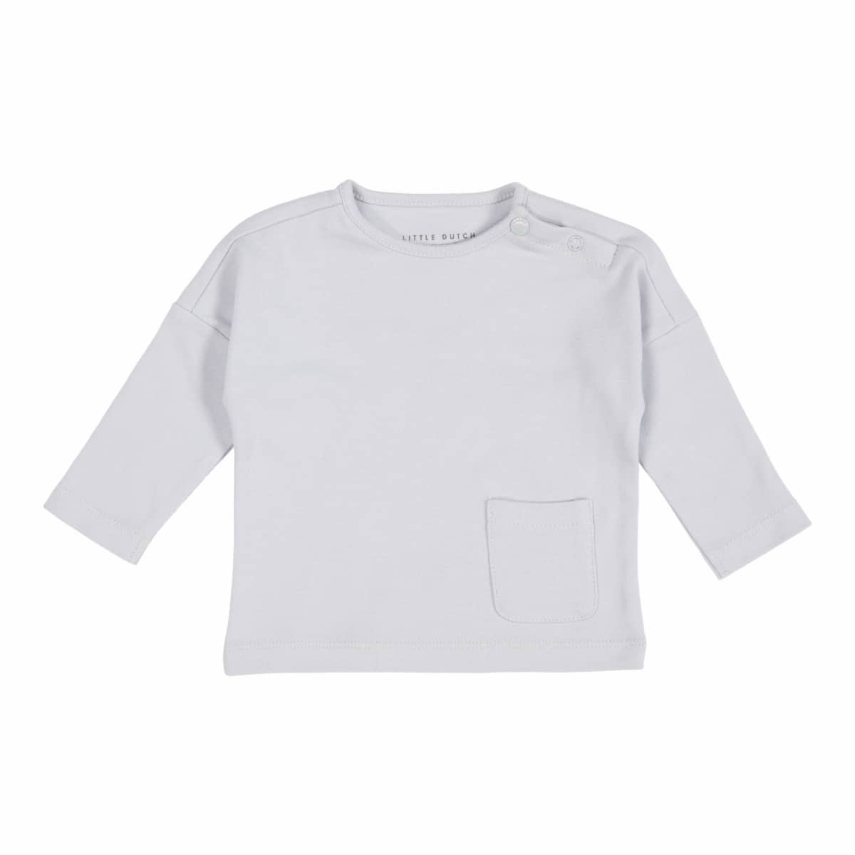 Little Dutch - Shirt lange mouw met zakje Soft Blue