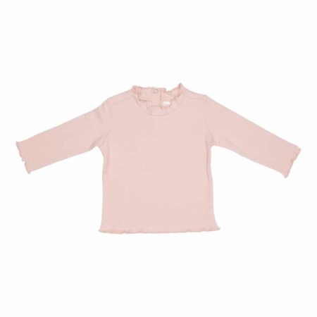 Little Dutch - Shirt lange mouw ruches Soft Pink
