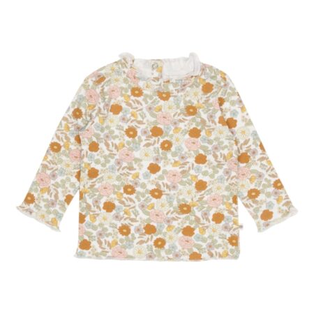 Little Dutch - Shirt lange mouw ruches Vintage Little Flowers