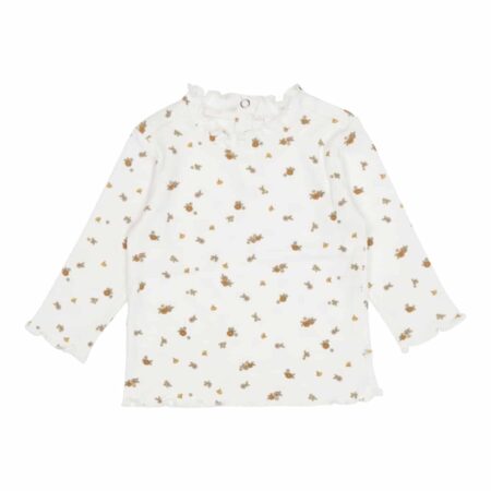 Little Dutch - Shirt lange mouw ruches White Blossom