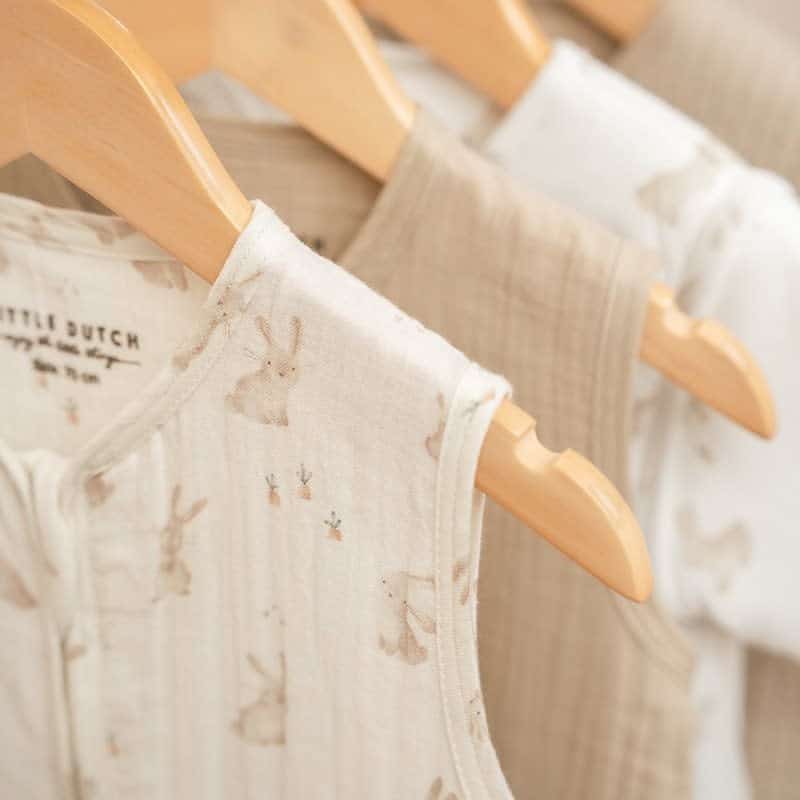 Little Dutch - Slaapzak zomer hydrofiel 70 cm Baby Bunny