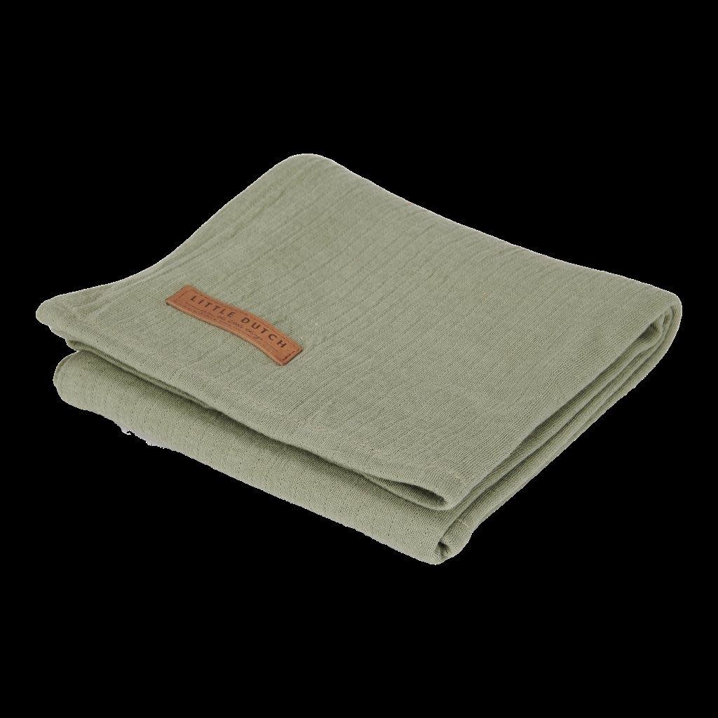 Little Dutch - Swaddle doek 120 x 120 Pure Olive