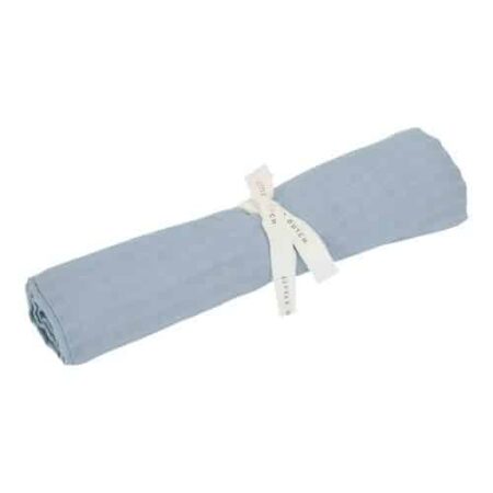 Little Dutch - Swaddle doek hydrofiel 120 x 120 Pure Denim Blue