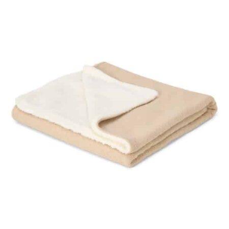 Little Dutch - Wiegdeken gebreid/fleece - Pure Soft Beige