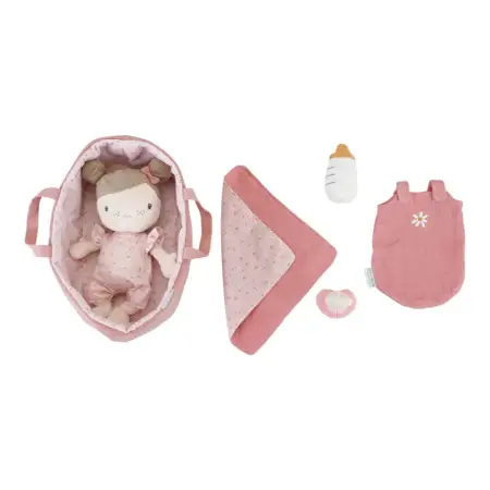 Little Dutch Toys - Babypop in mandje Rosa GRS