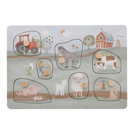 Little Dutch Toys - Geluiden puzzel Little Farm FSC