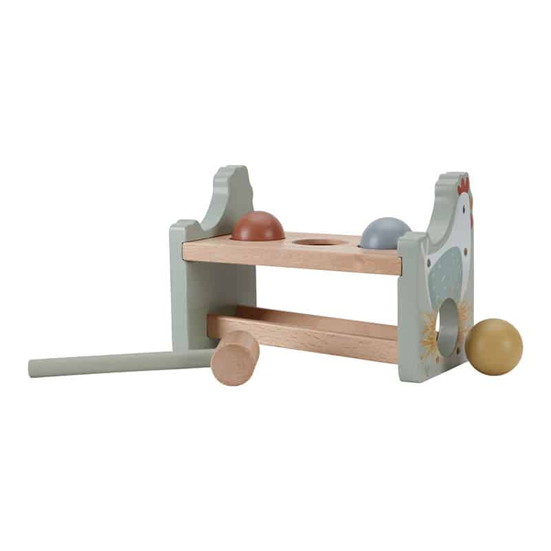 Little Dutch Toys - Hamerbankje met ballen Little Farm FSC