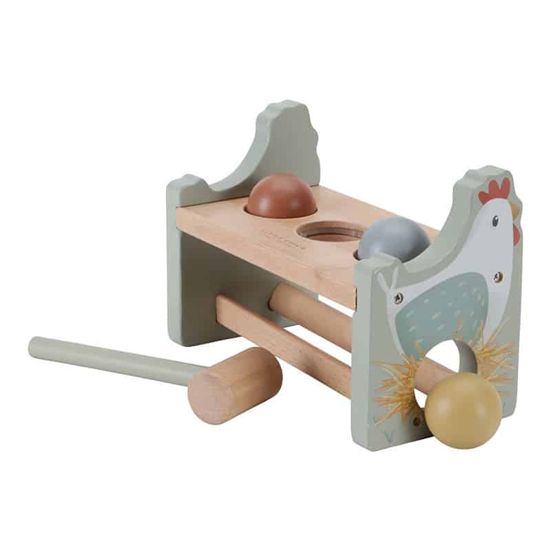 Little Dutch Toys - Hamerbankje met ballen Little Farm FSC