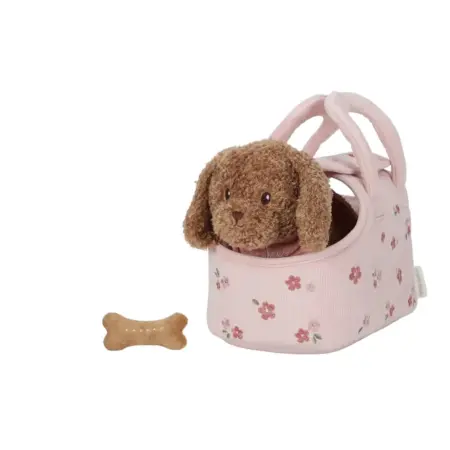Little Dutch Toys - Knuffelhond Jackie in tas GRS
