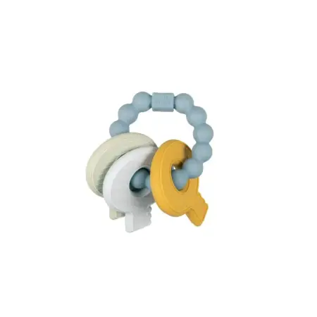 Little Dutch Toys - Siliconen bijtspeeltje sleutelbos - Blauw