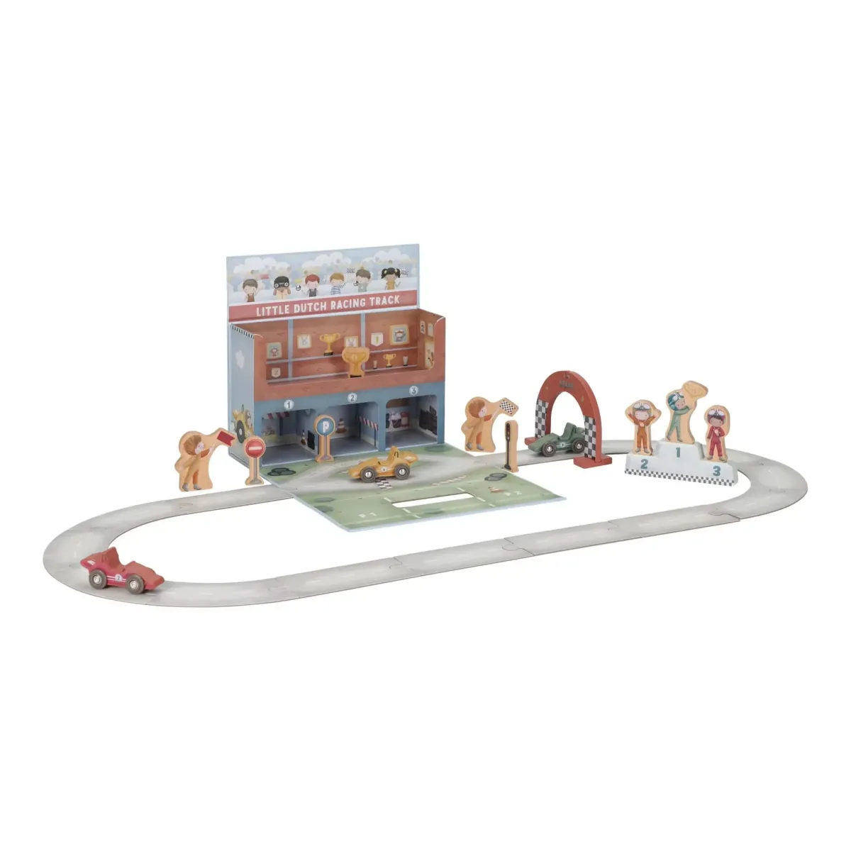 Little Dutch Toys - Speelkoffer met racebaan FSC