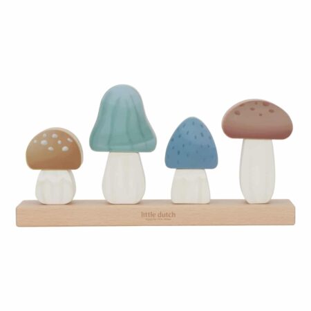 Little Dutch Toys - Stapelaar Paddenstoelen - Forest Friends FSC