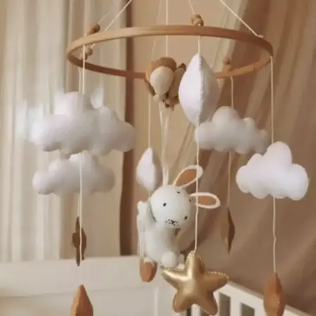 Little Loua - Handmade Bunny baby mobile