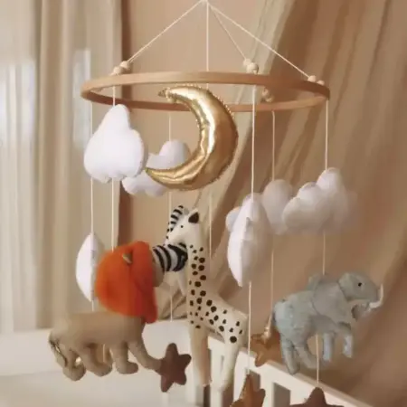 Little Loua - Handmade Safari baby mobile