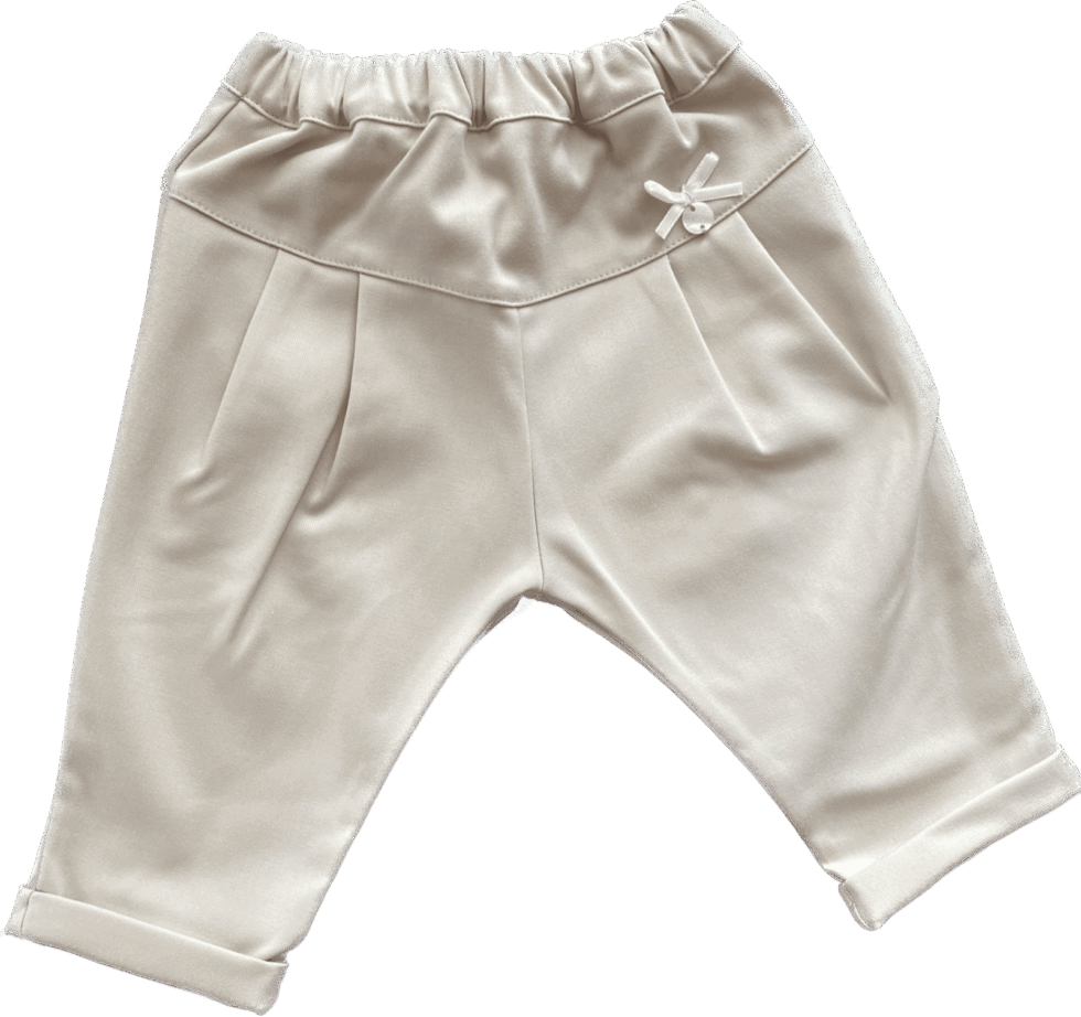 Liu Jo - Broek met velouren strikje zand