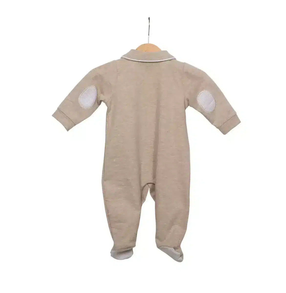 Living Nature - Babypakje Billie jersey beige details in streepjes beige wit