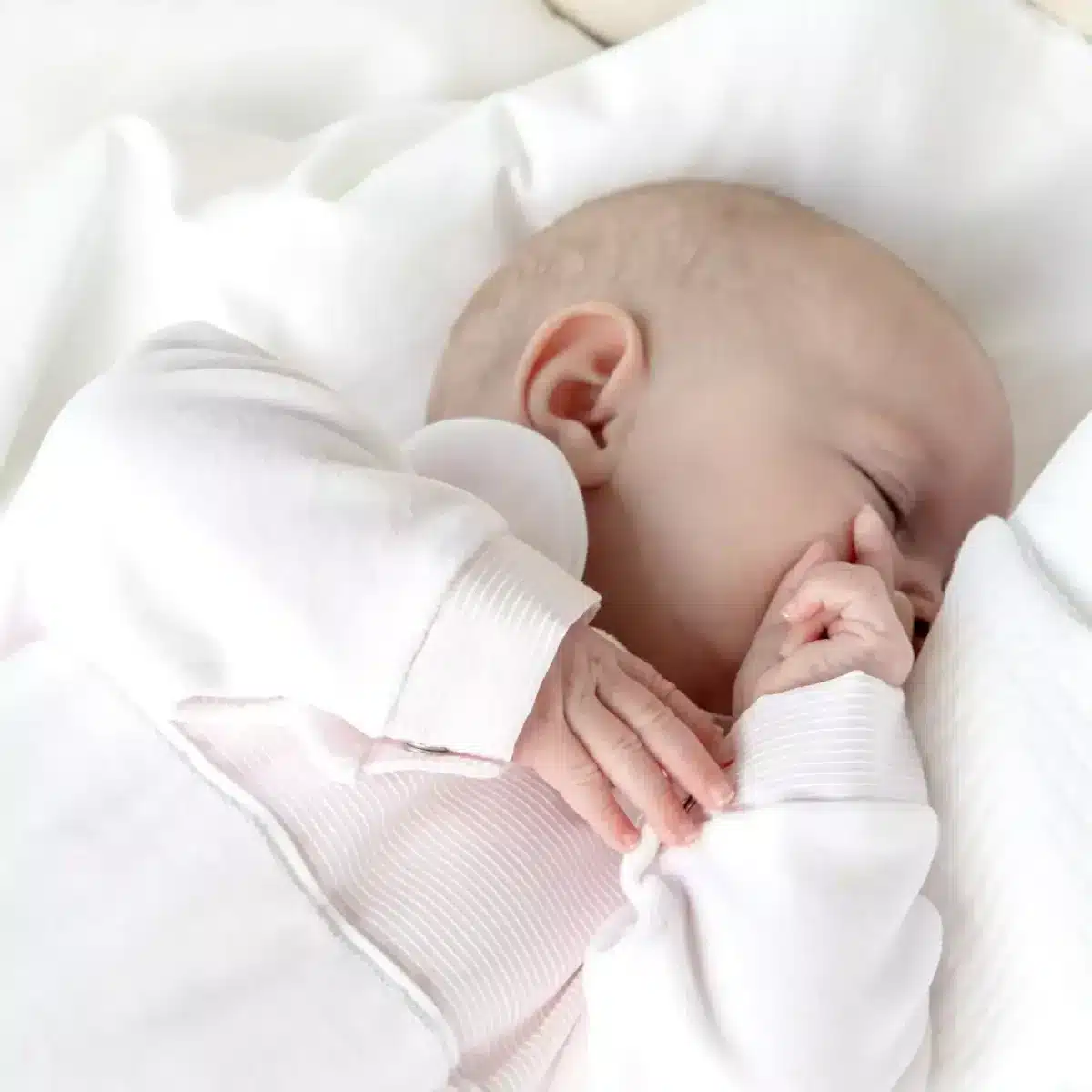 Living Nature - Babypakje Bo velours roze details in streepjes roze wit