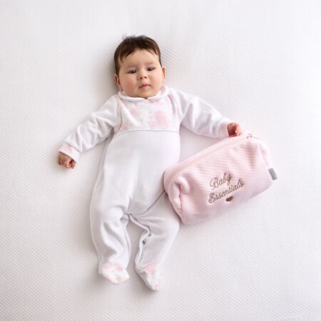 Living Nature - Babypakje Velour - White Pink Rose