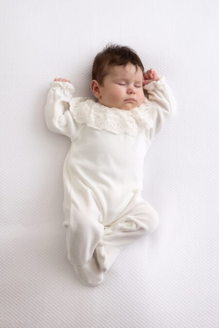 Living Nature - Babypakje Velours Ivory Large Lace Bijou