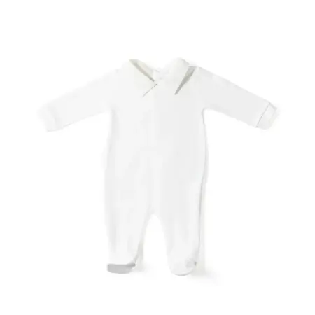 Living Nature - Babypakje wit met jongenskraag