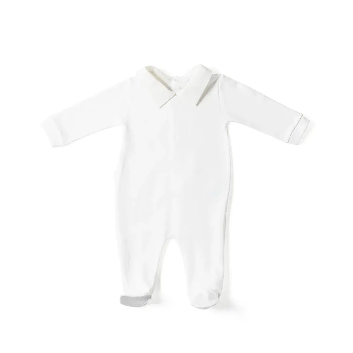 Living Nature - Babypakje wit met jongenskraag