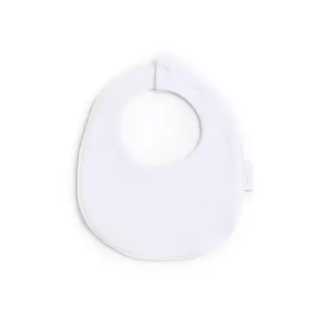 Living Nature - Bavet met drukknop losange/losange wit 21x17 cm