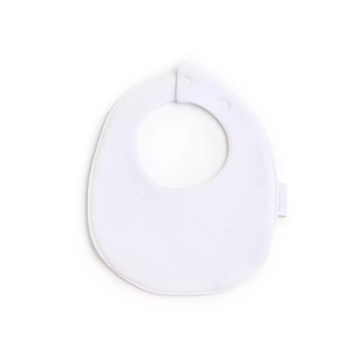 Living Nature - Bavet met drukknop losange/losange wit 21x17 cm