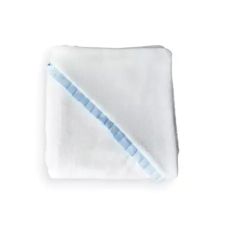 Living Nature - Kaphanddoek met oxford detail blauw