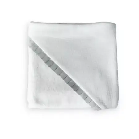 Living Nature - Kaphanddoek met oxford detail grijs 