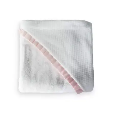 Living Nature - Kaphanddoek met oxford detail roze