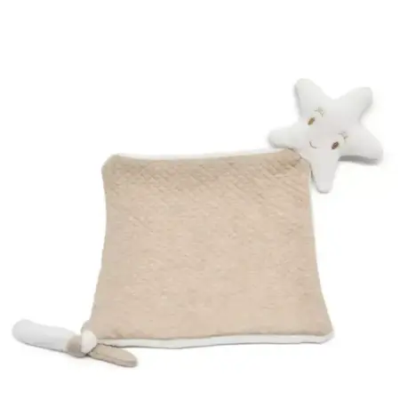 Living Nature - Little Star doudou nieuw model losange camel