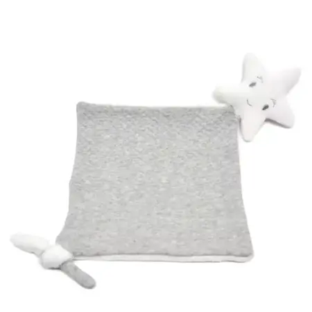 Living Nature - Little Star doudou nieuw model losange grijs