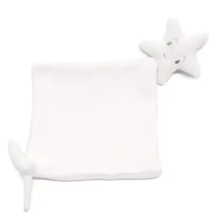 Living Nature - Little Star doudou nieuw model losange wit
