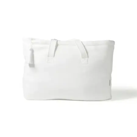 Living Nature - Living Nature weekendtas Chantal in losange wit met bijhorende flosh groot - zonder borduring