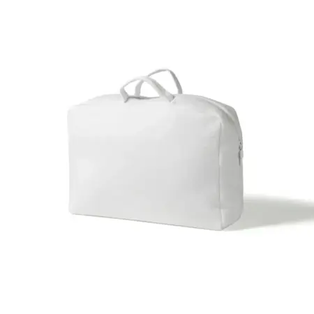 Living Nature - Logeerkoffer Babs large in losange wit 35 x 24 x 12 cm 