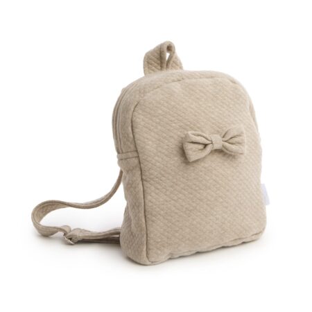 Living Nature - Rugzak Céline in losange camel - Bijhorende strik voor rugzak wordt los meegeleverd. 